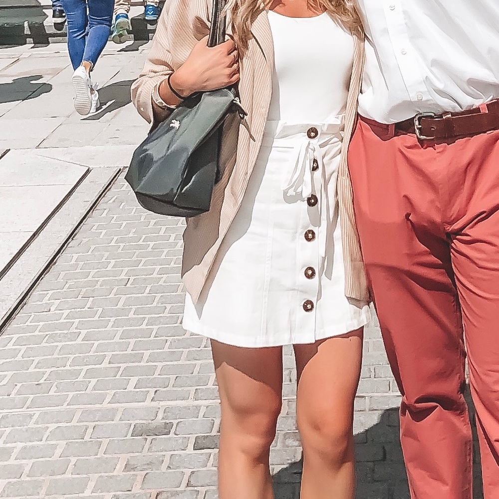 Bobbles & Lace White Skirt - Very J Brand